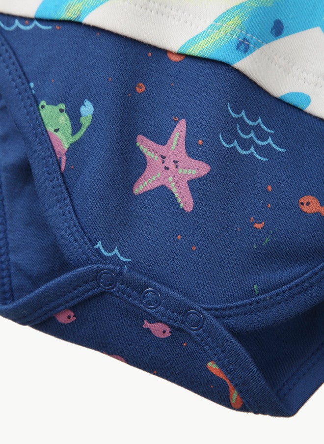 Bontots Infant Boys Printed Organic Cotton Bodysuit - Image 4